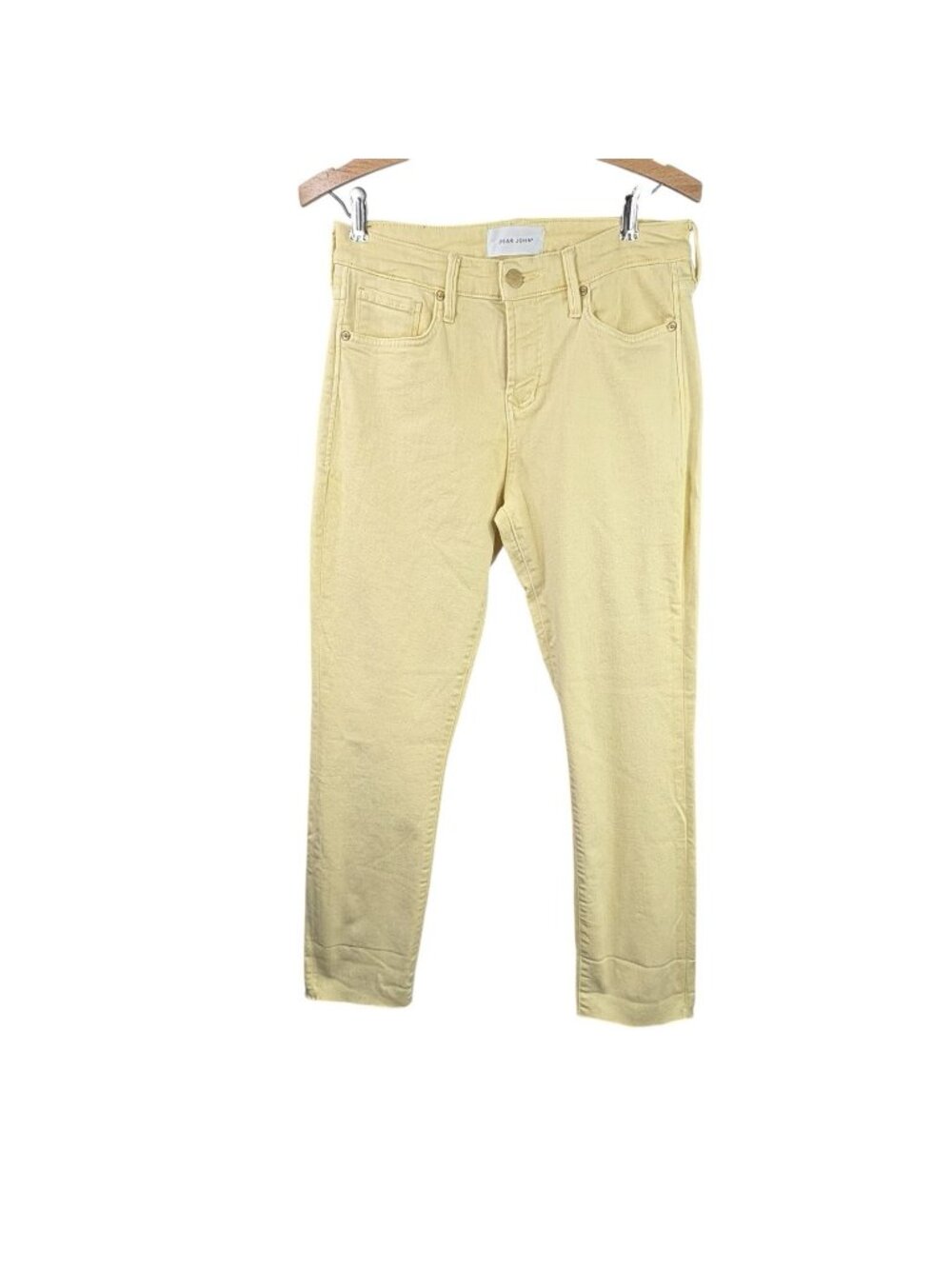 Butter Yellow Spring Dear John Blaire Straight Jeans Women’s 28 Raw Hem Summer